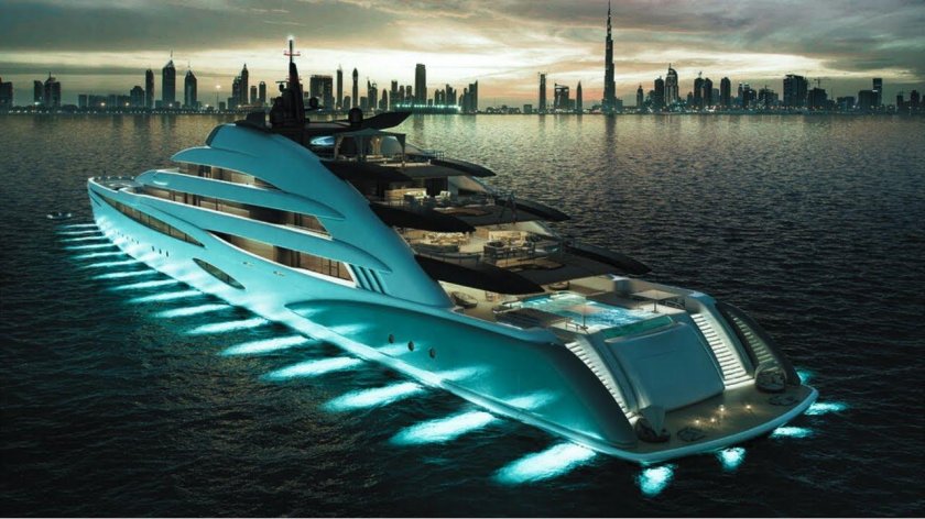 Концепт 120 метровой яхты Амара