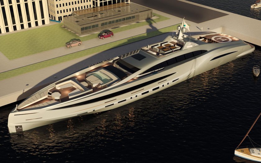 Мегаяхта Calibre 102 от MUB Design