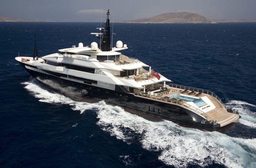 Альфа Неро яхта