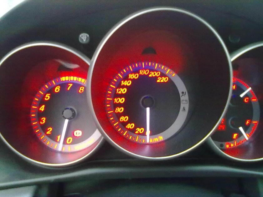Мазда 3 2008 спидометр