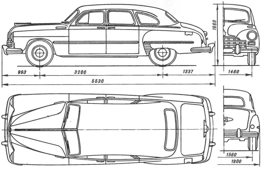 ГАЗ 12 зим габариты