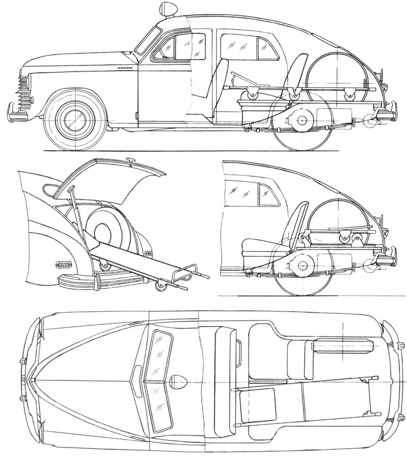 Габариты ГАЗ м20 победа