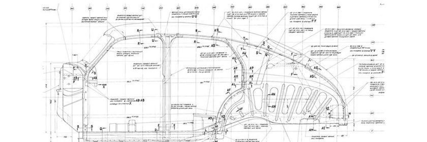 ГАЗ м20 победа чертёж кузова