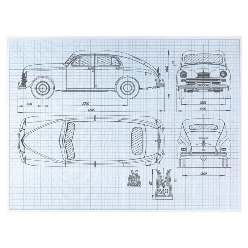 Масштабная бумага для чертежей