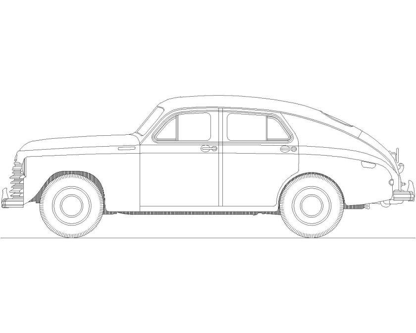 ГАЗ м20 сбоку