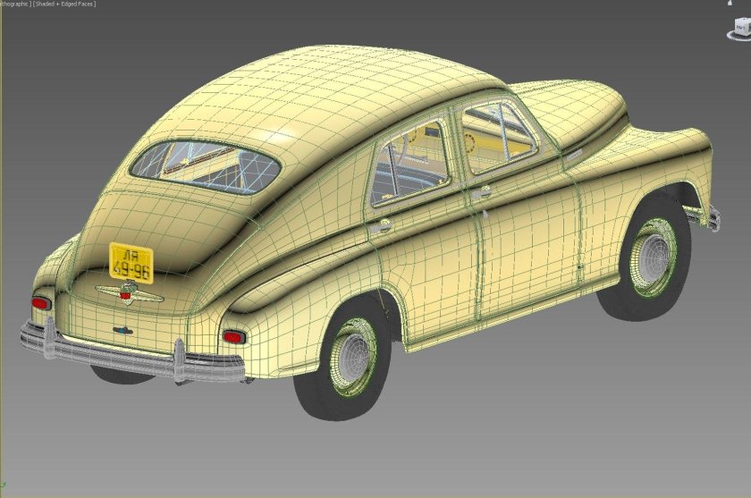 ГАЗ 20 М победа 3d модель