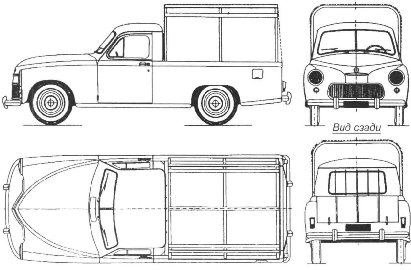 Габариты ГАЗ м20 победа