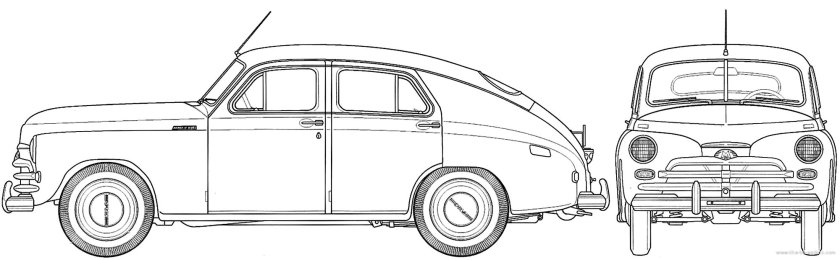 ГАЗ м20 сбоку