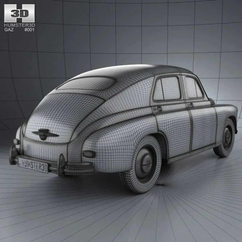 ГАЗ м20 победа 3д модель