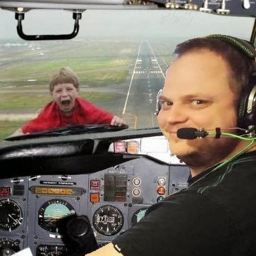 Смешной пилот самолета