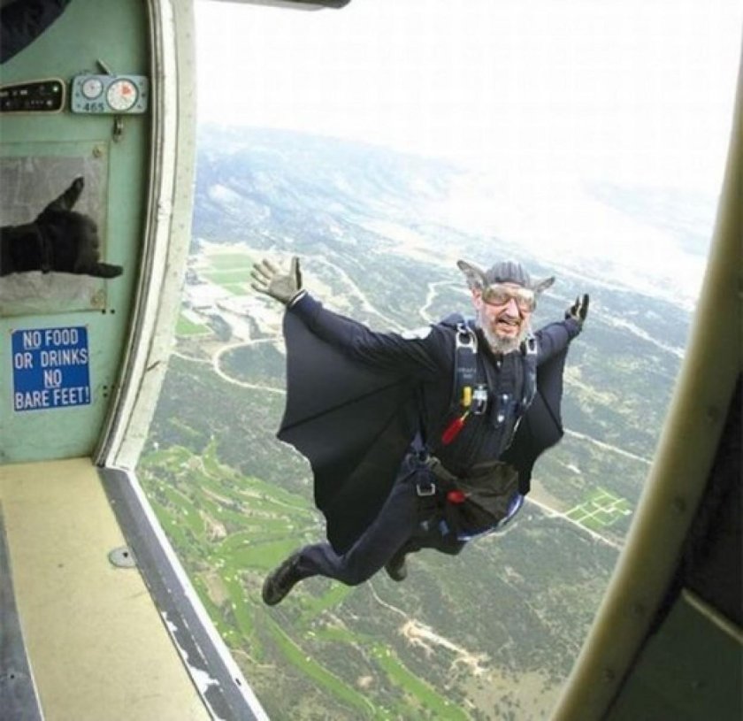 Полет с парашютом