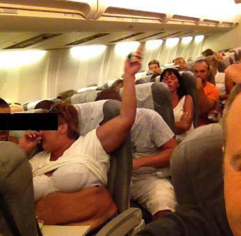 Смешные пассажиры в самолете