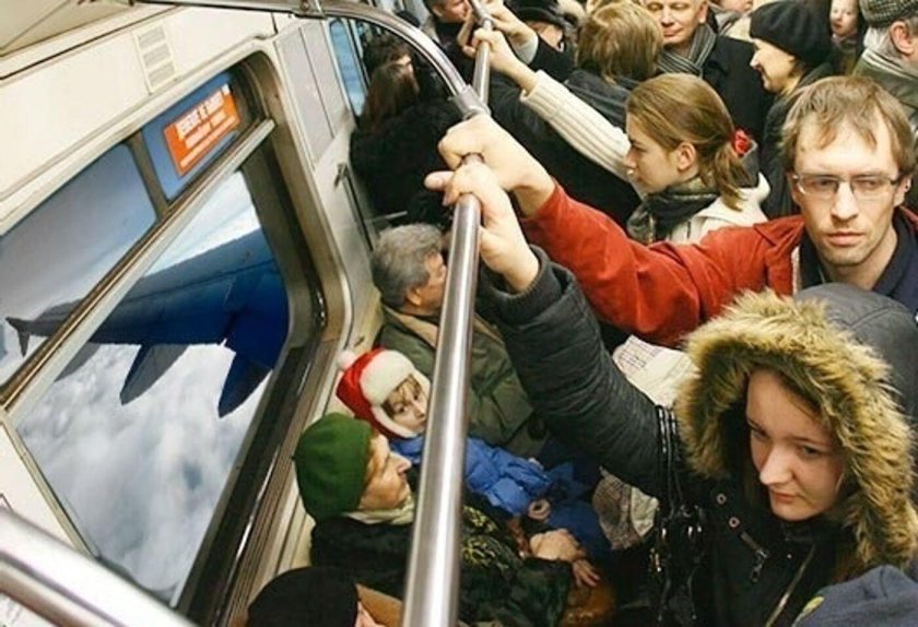 Стоячие места в самолете прикол