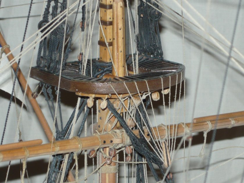 Рангоут брига Меркурий