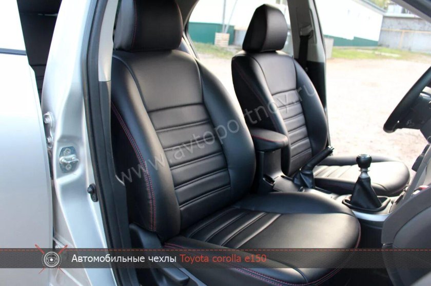 Чехлы экокожа на Тойота Королла е150