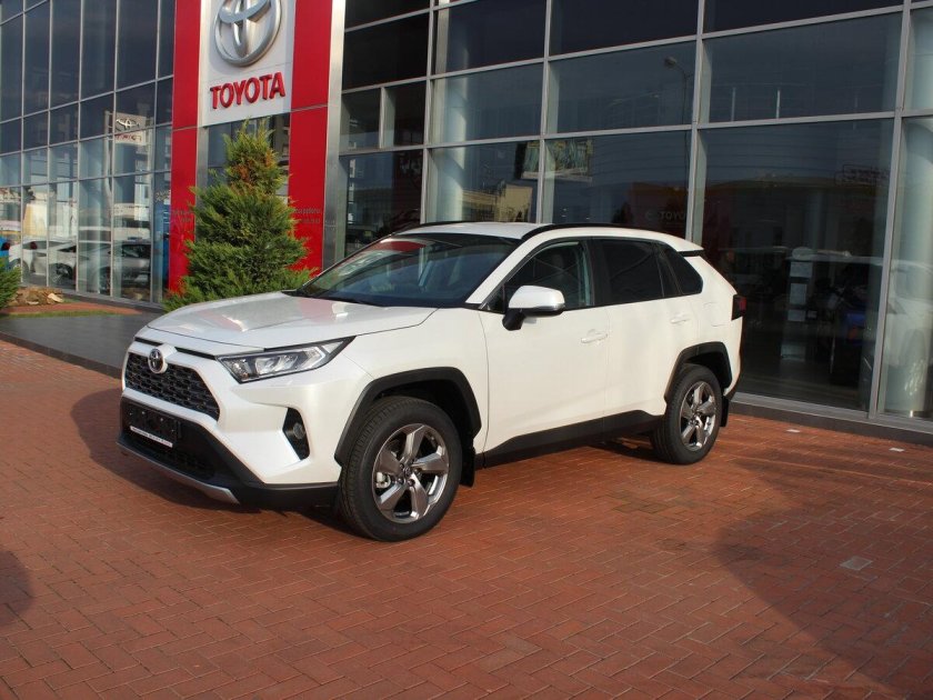 Тойота рав 4 белый перламутр 2021