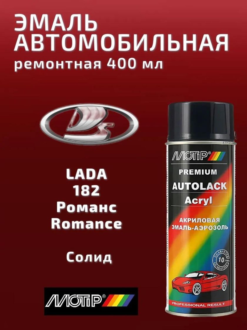 Эмаль автомобильная ремонтная