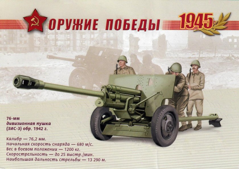 Пушка противотанковая 76.2мм ЗИС-3