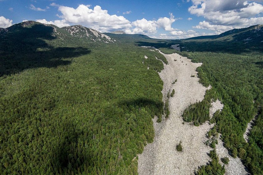 Большая каменная река Таганай