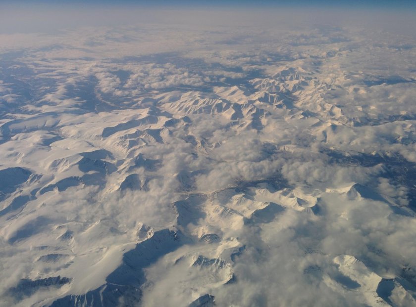 Уральский хребет вид сверху