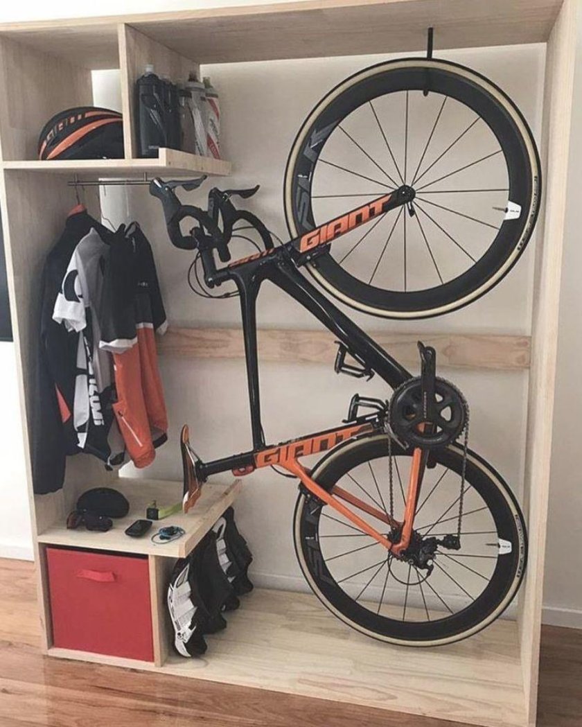 Хранение велосипеда в шкафу