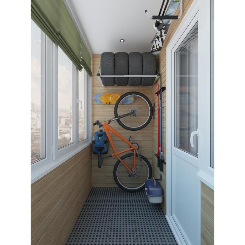 Хранение шин на балконе идеи