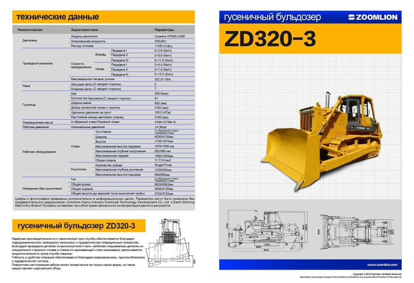 Бульдозер б10м технические характеристики