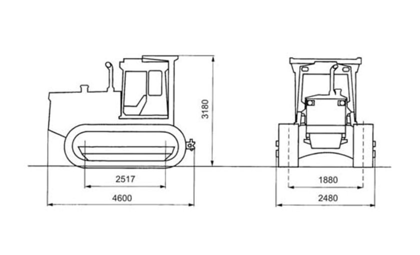Трактор т-170 габариты