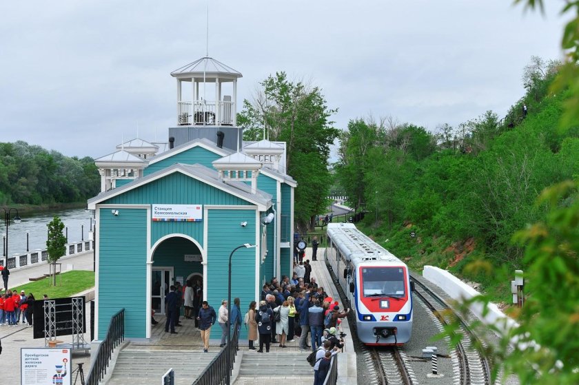 Станция Комсомольская Оренбург детская железная дорога