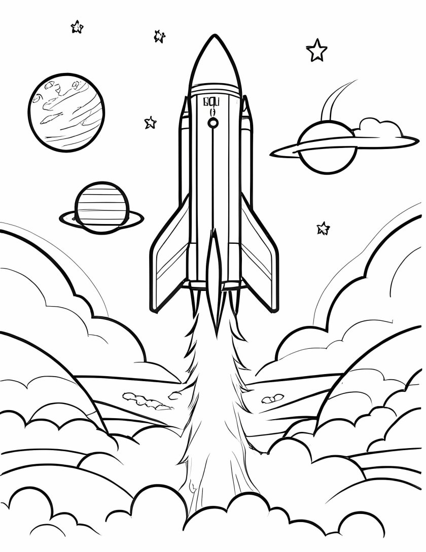 Раскраска космические корабли