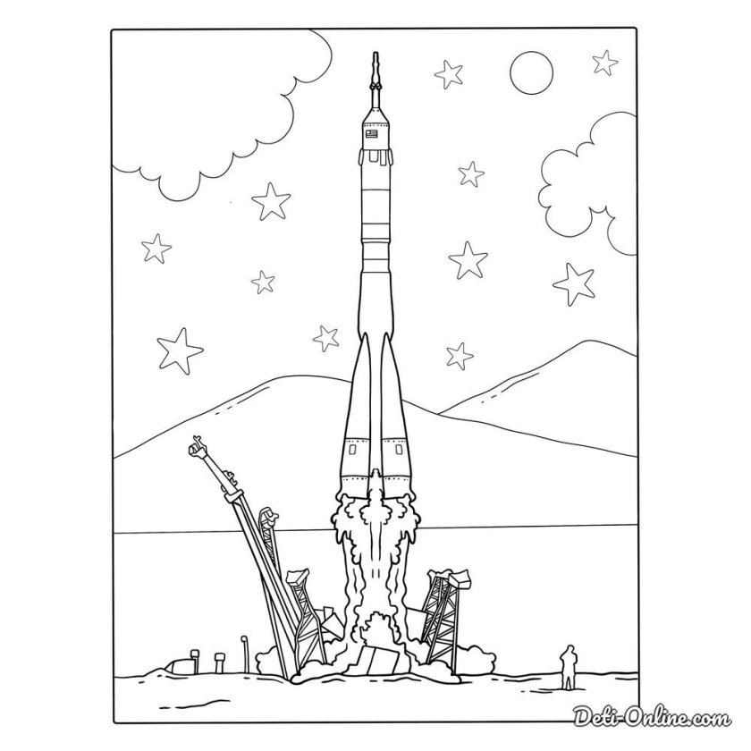 Ракета Союз рисунок
