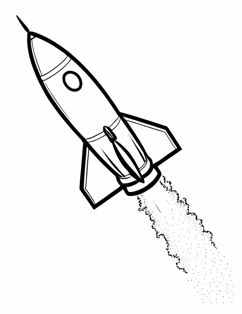 Раскраска для детей ракета