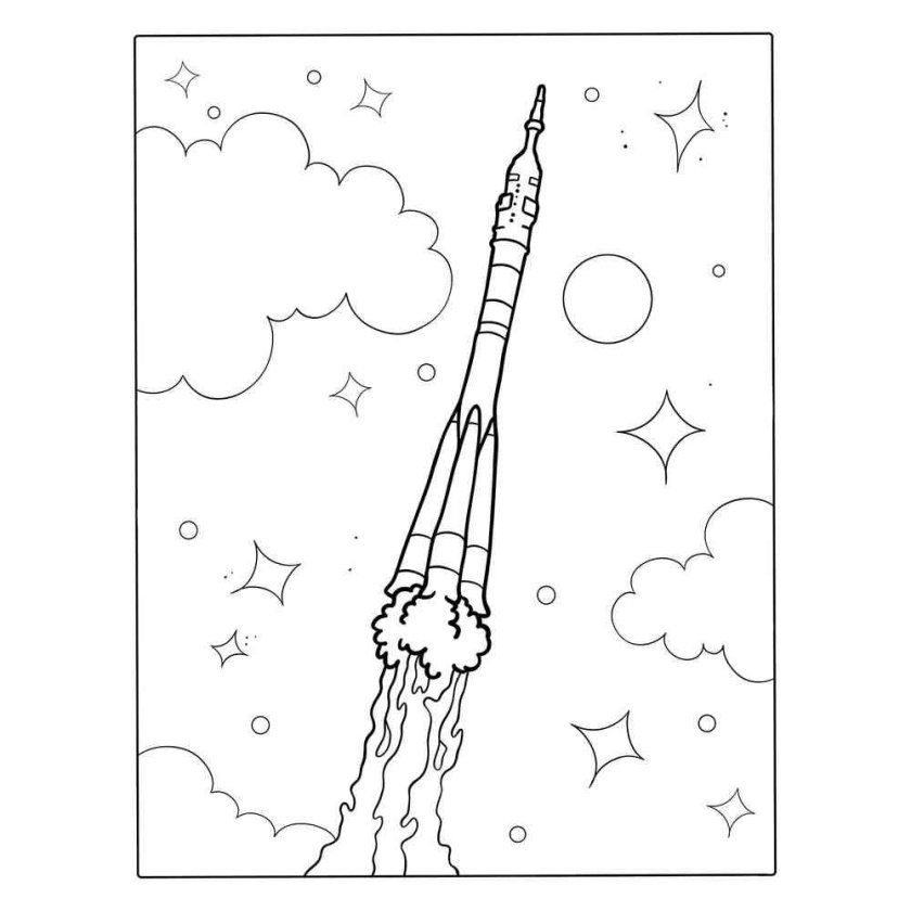 Ракета Союз рисунок