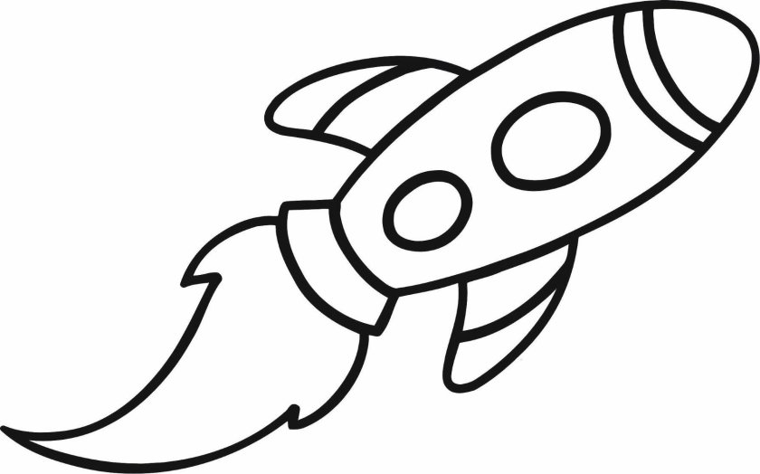 Ракета трафарет