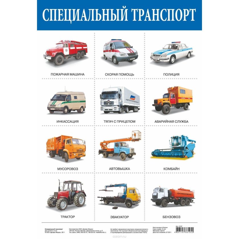 Детям о транспорте