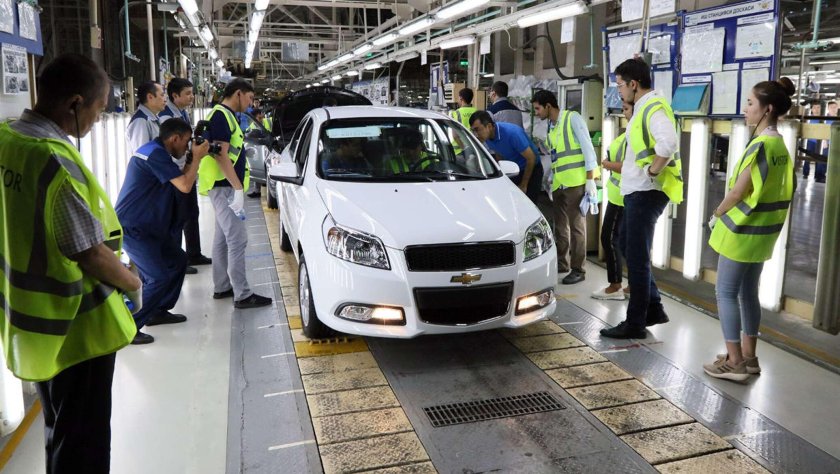 Завод UZAUTO Motors в Узбекистане