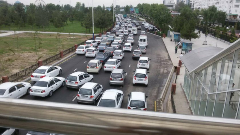 Пробка в Ташкенте