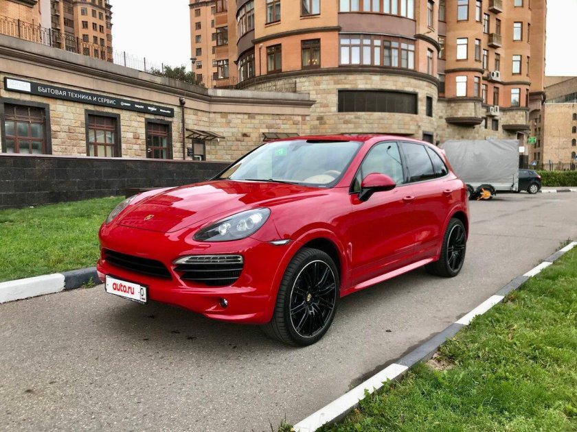 Порше кайен 958 красный