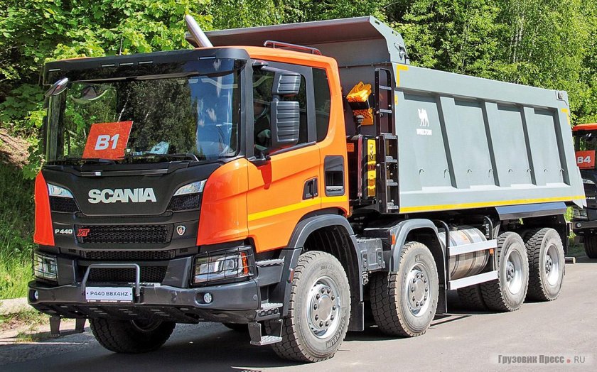 Самосвал Scania p440 8x4