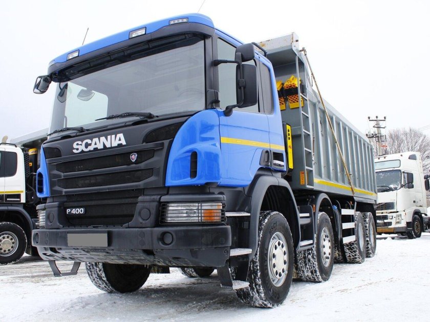Скания самосвал p400 синий