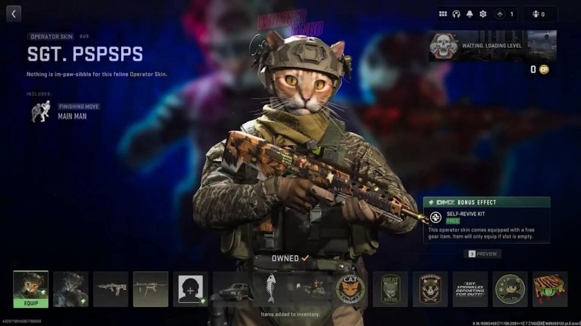 Сержант кис кис в Call of Duty