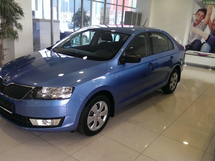 Шкода рапид 2015 синий