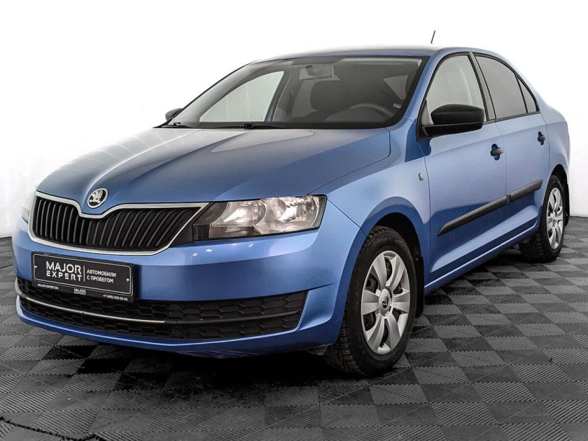 Шкода рапид синяя 2017