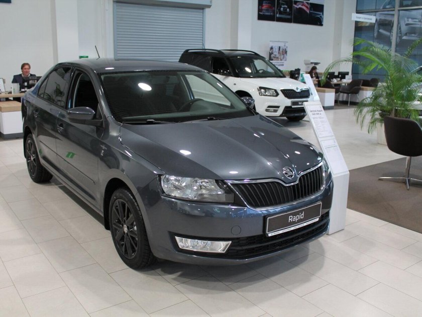 Шкода Рапид 2022 серый
