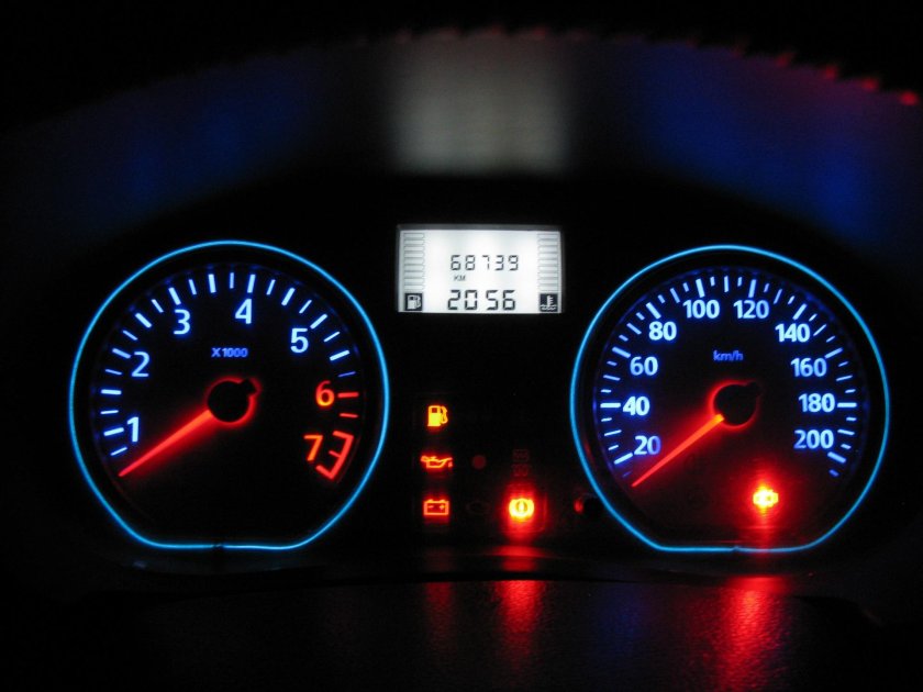 Renault Logan комбинация приборов