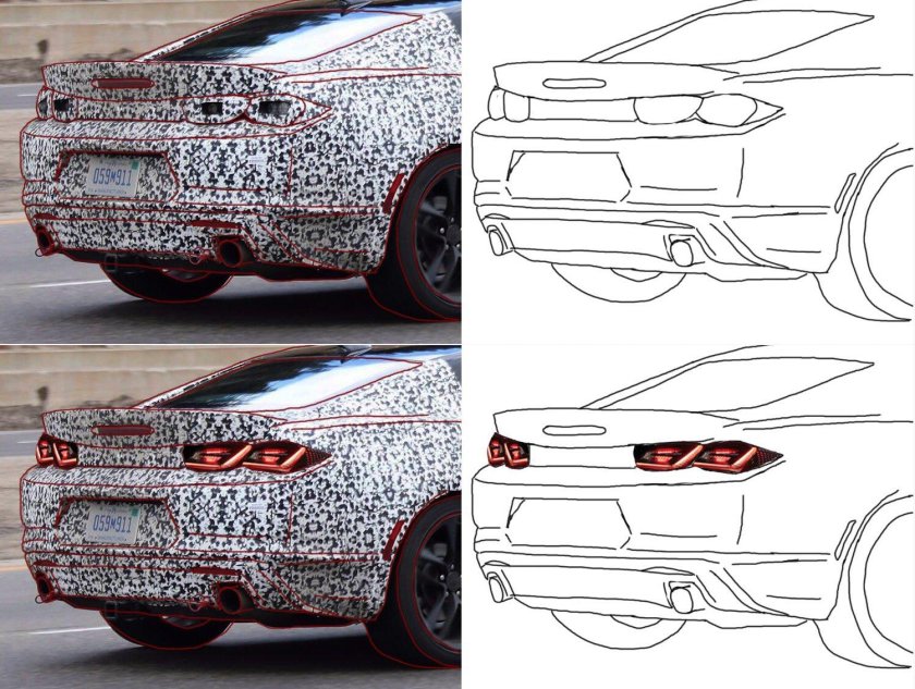 Габариты Шевроле Камаро 6 поколения