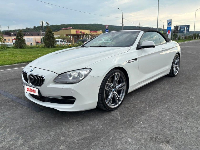 Bmw 6 серии белая кабриолет