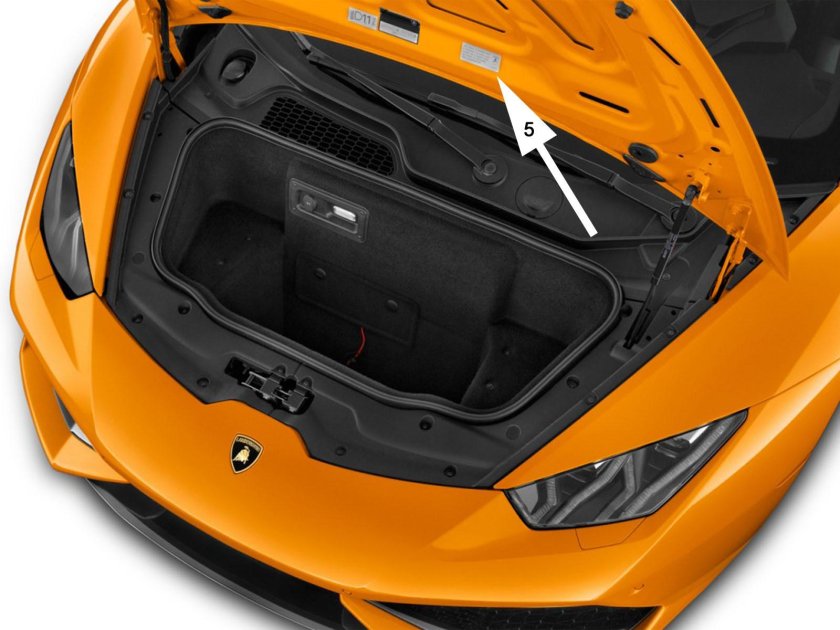 Lamborghini Huracan багажник