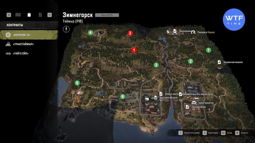 SNOWRUNNER карта улучшений Таймыр карьер