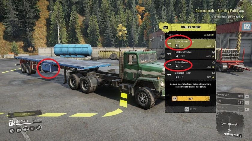 SNOWRUNNER прицеп лесовоз